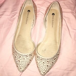 Pink Bling Ballet Flats